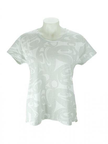 Corrine Hunt 3 Eagle Round Neck All Over Print T-Shirt