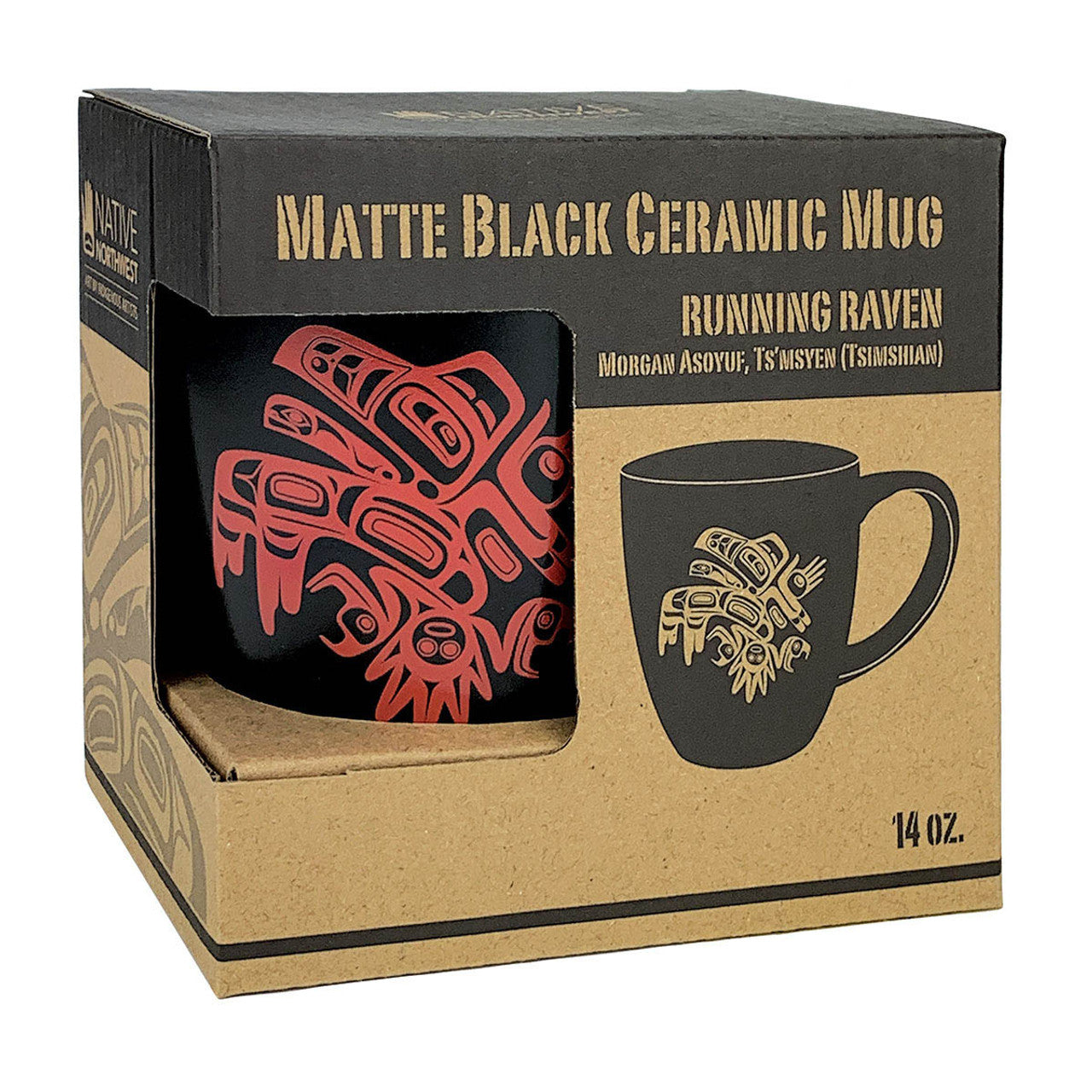 Black Matte Mug – Raven