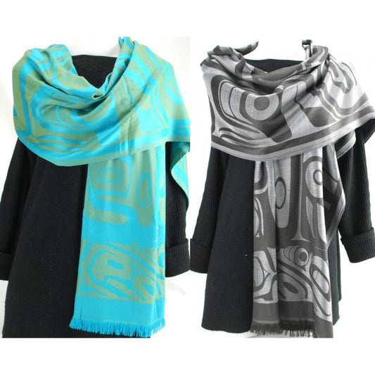 Bear Box Poly Jacquard Shawl