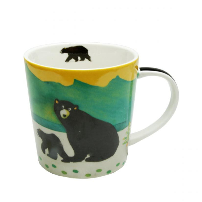 Black Bear Porcelain Boxed Mug