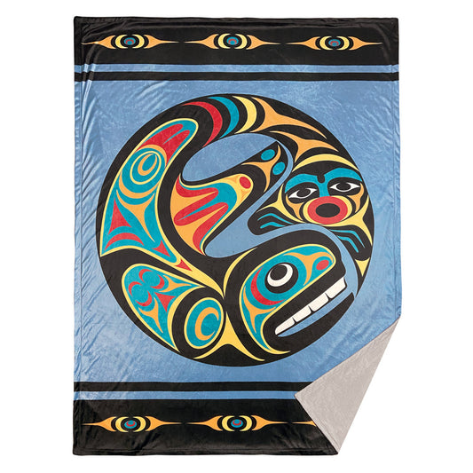 Premium Fleece Throw Blanket - Whale