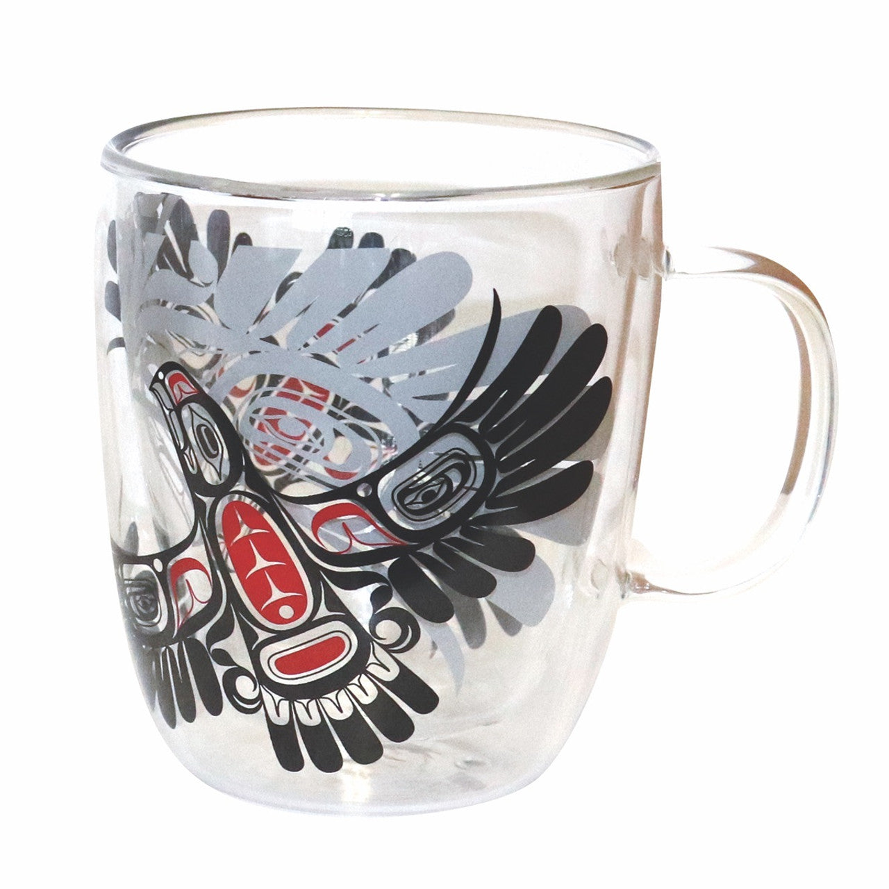 Double Walled Glass Mug – Eagle's First Flight