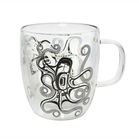 Double Walled Glass Mug – Octopus (Nuu)