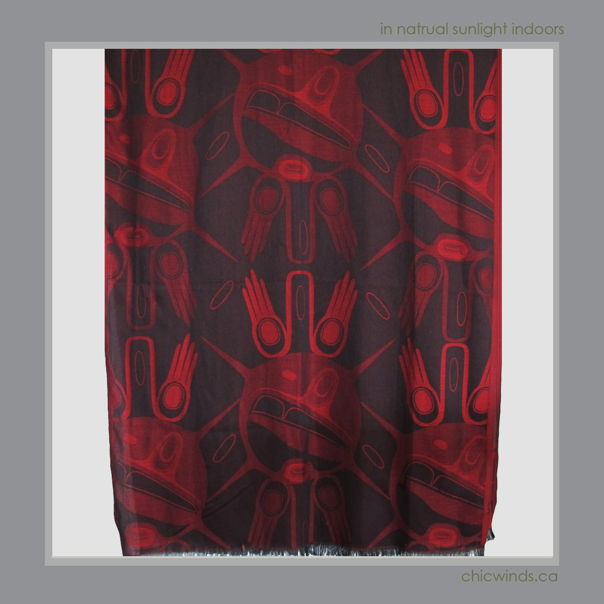 Jacquard Shawl "Native Hands" by Kelly Robinson