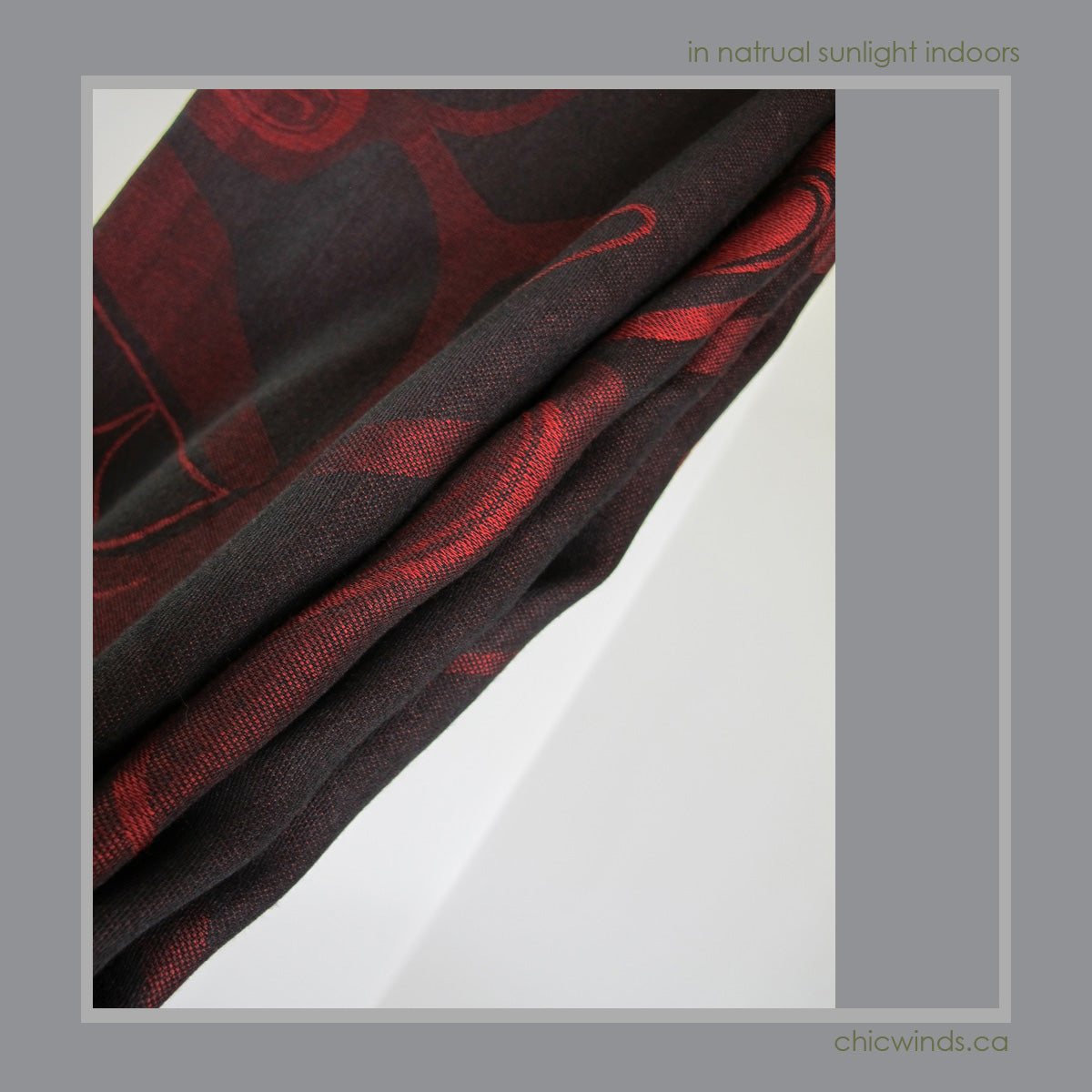 Jacquard Shawl "Native Hands" by Kelly Robinson