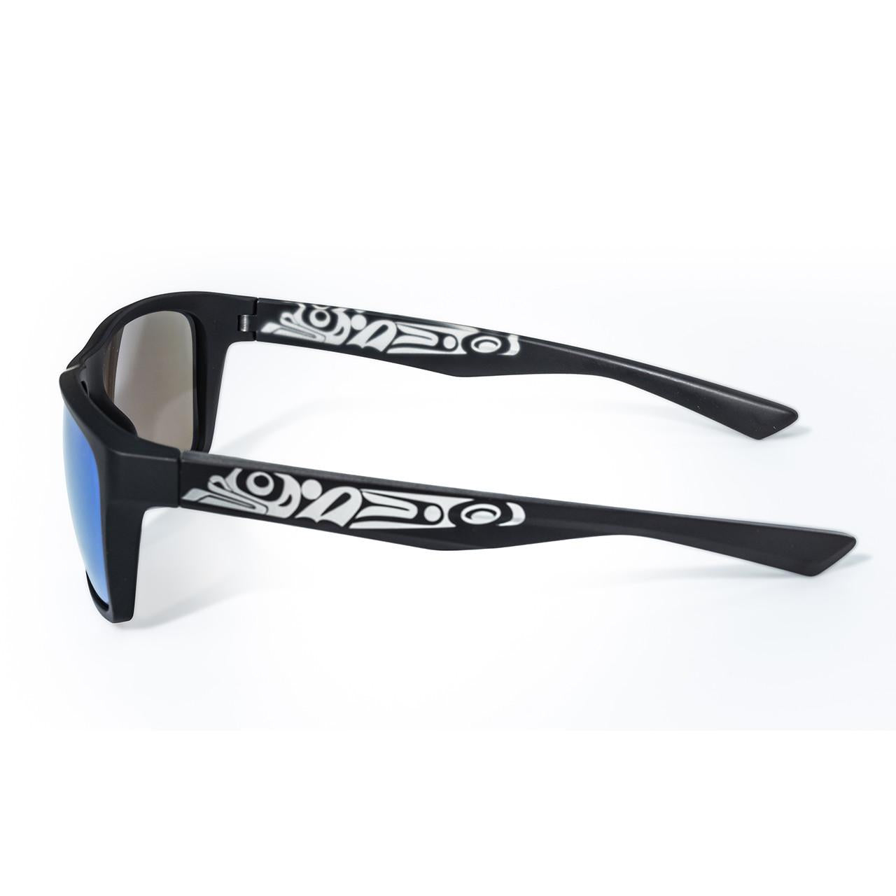 Jeremy Unisex Sunglasses Frog (Blue or Brown-Silver)