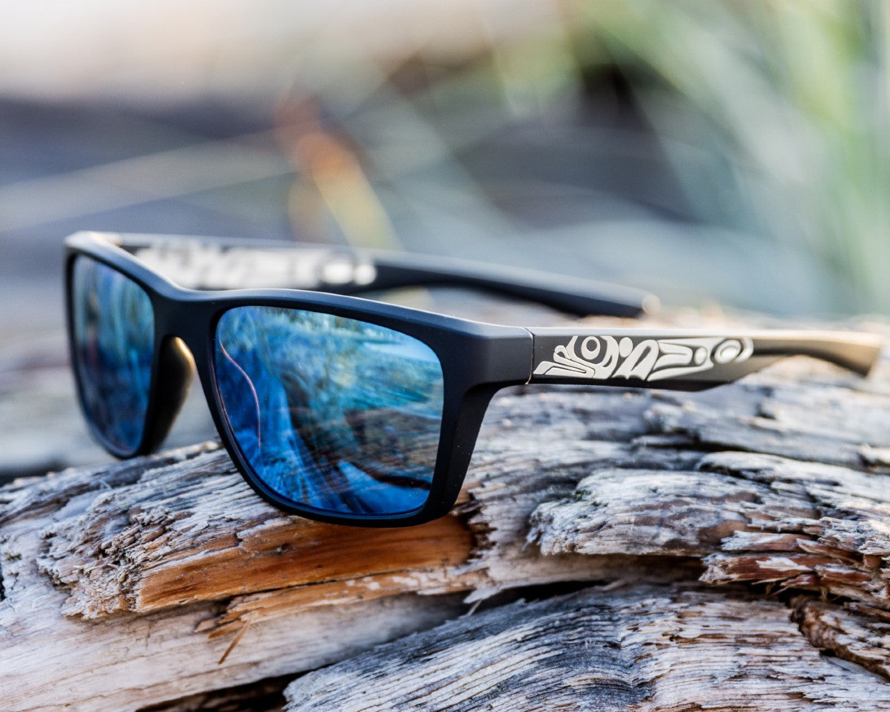 Jeremy Unisex Sunglasses Frog (Blue or Brown-Silver)