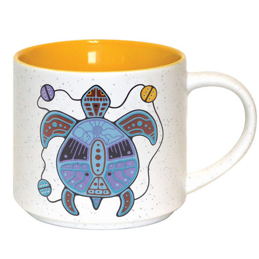 Ceramic Indigenous Art Mug – Turtle