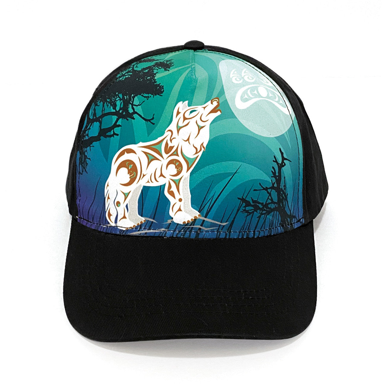 Howling Wolf Art Baseball Cap