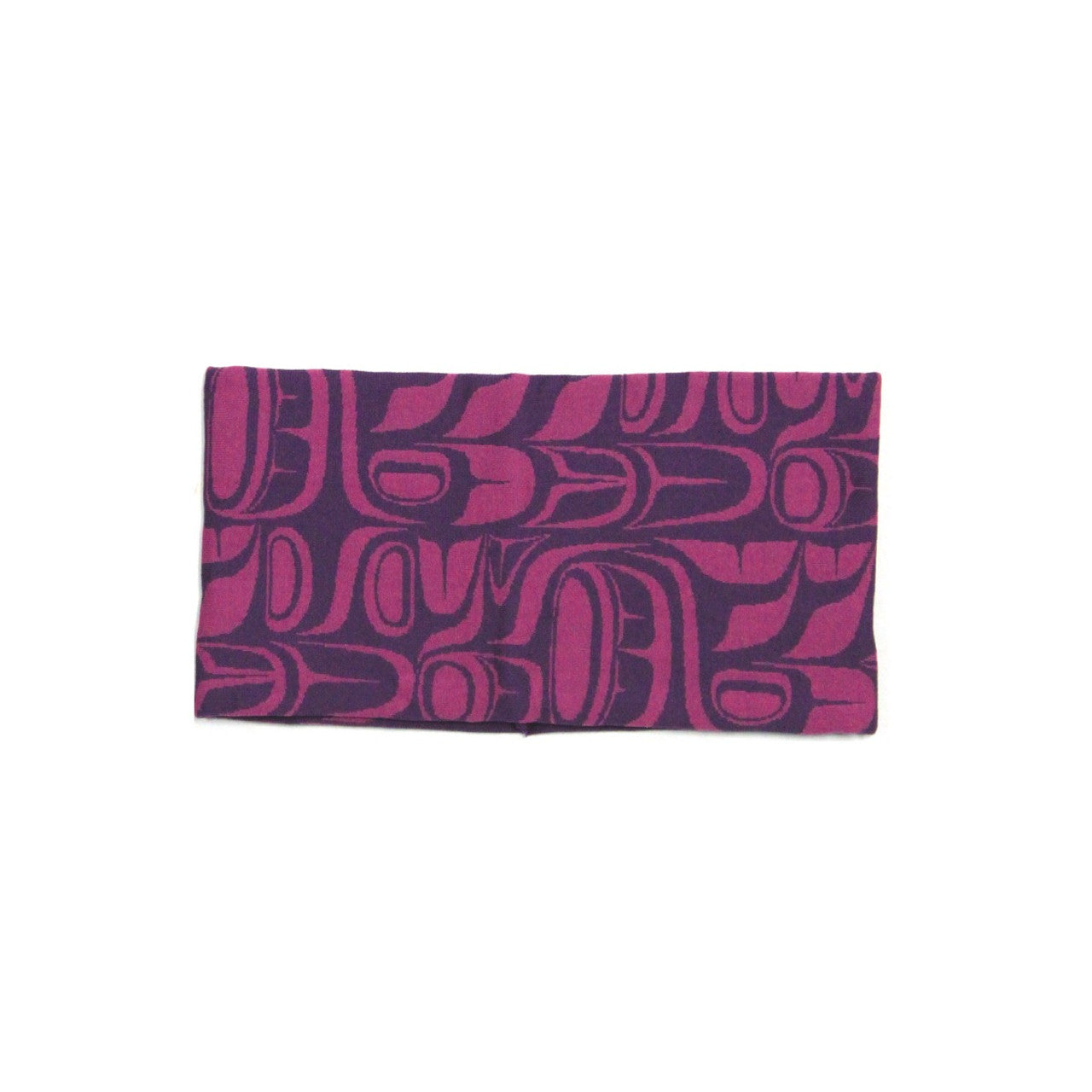 Pacific Formline Headband – Indigenous Art by Paul Windsor, Pink and Purple