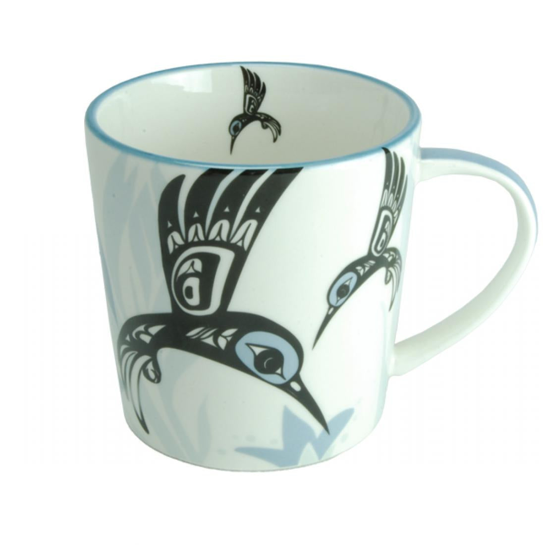 Porcelain Indigenous Art Mug (Hummingbird, Bill Helin)