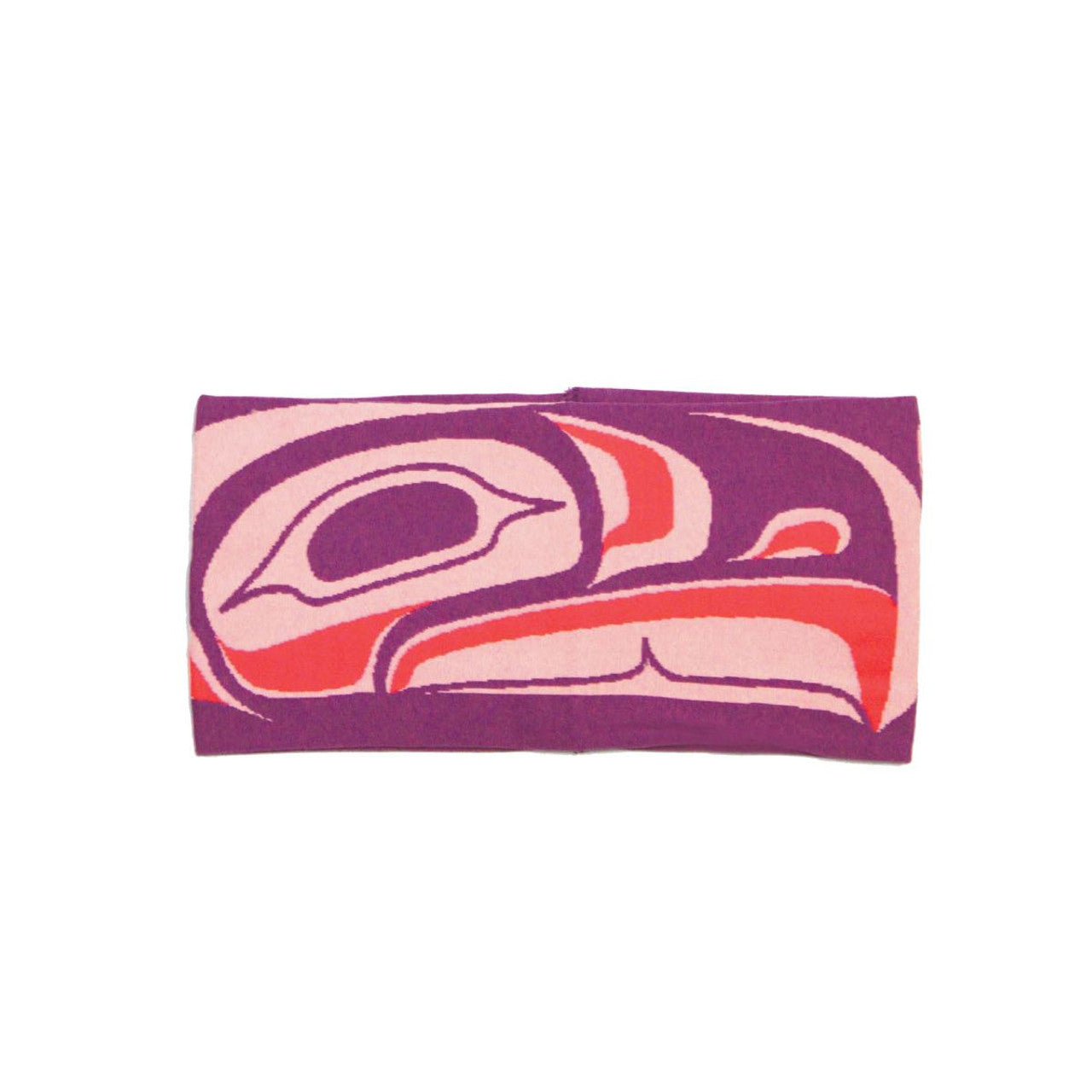 Raven Headband – Indigenous Art by Trevor Angus, Purple and Red
