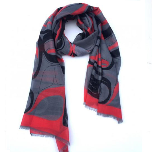 Raven Transfoming Poly Woven Shawl