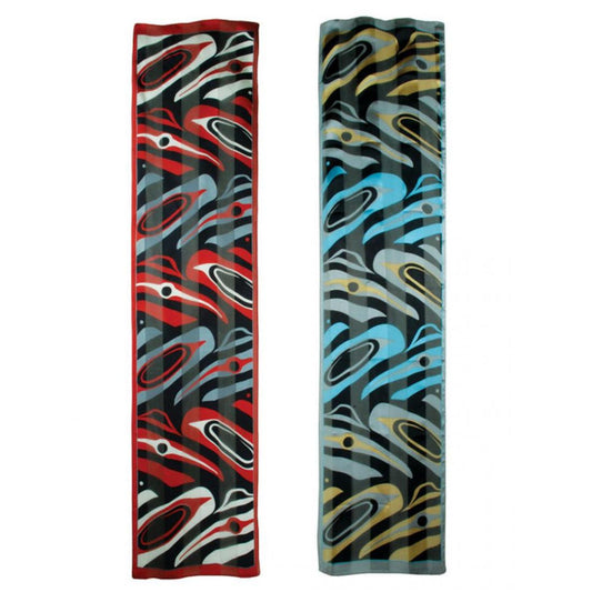 Raven Silk Scarf by Jim Charlie