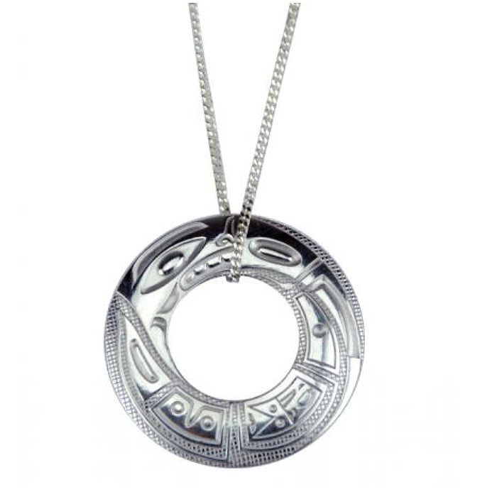 Silver Chilkat Necklace by Corrine Hunt