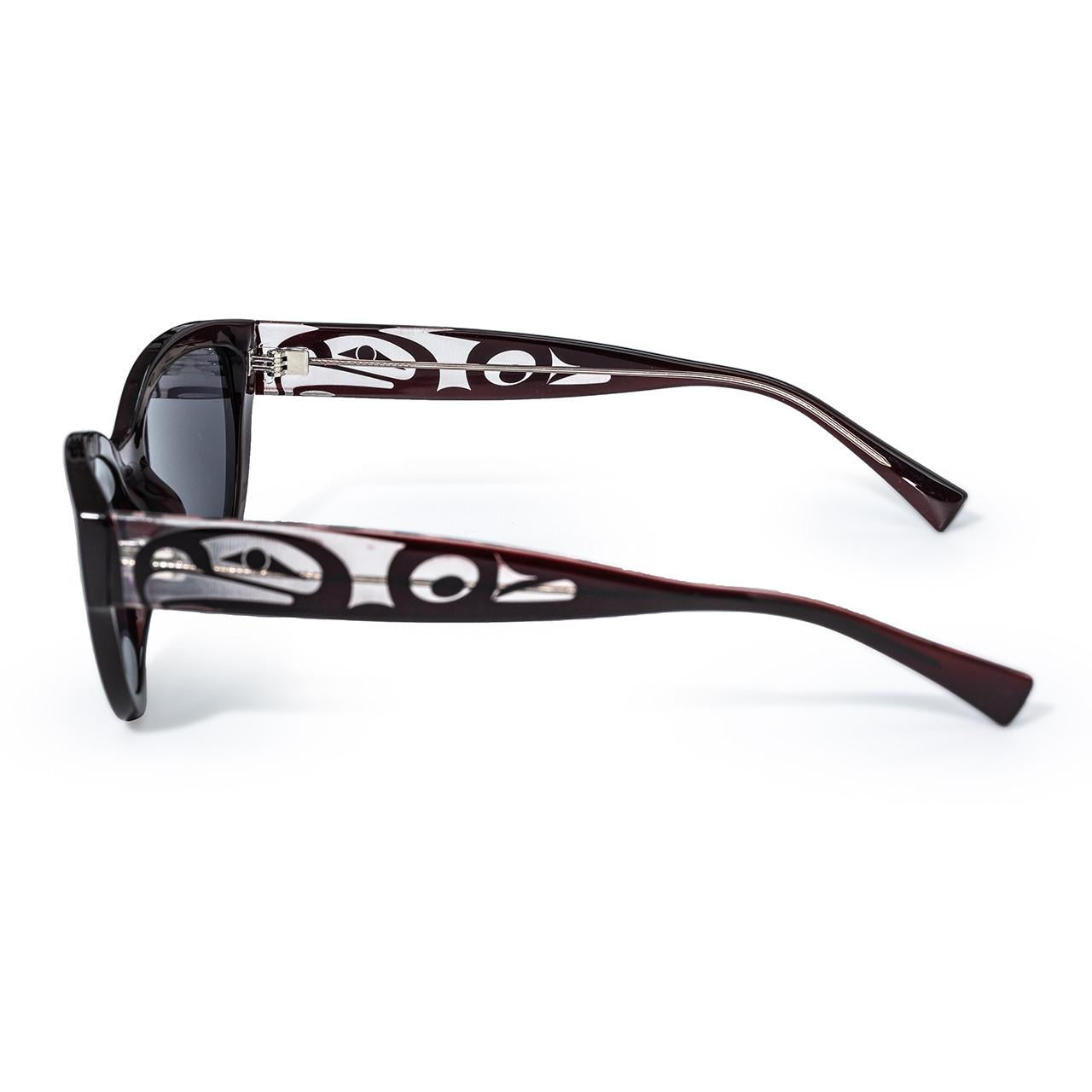 Skye, Cat Eye Sunglass, Eagle (Black / Ruby)