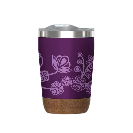 Ojibwe Florals – 12oz Cork Base Mug by Storm Angeconeb