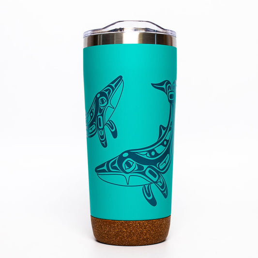 Whale – 20oz Cork Base Mug by Gordon White