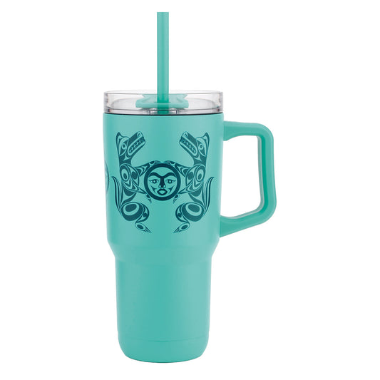 Moon & Wolves 32oz Insulated Tumbler by Simone Diamond