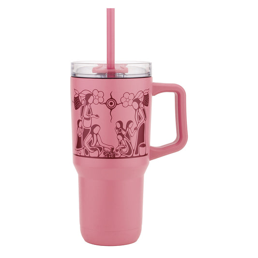 Heart Berry Gatherers 32oz Insulated Tumbler by Sharifah Marsden