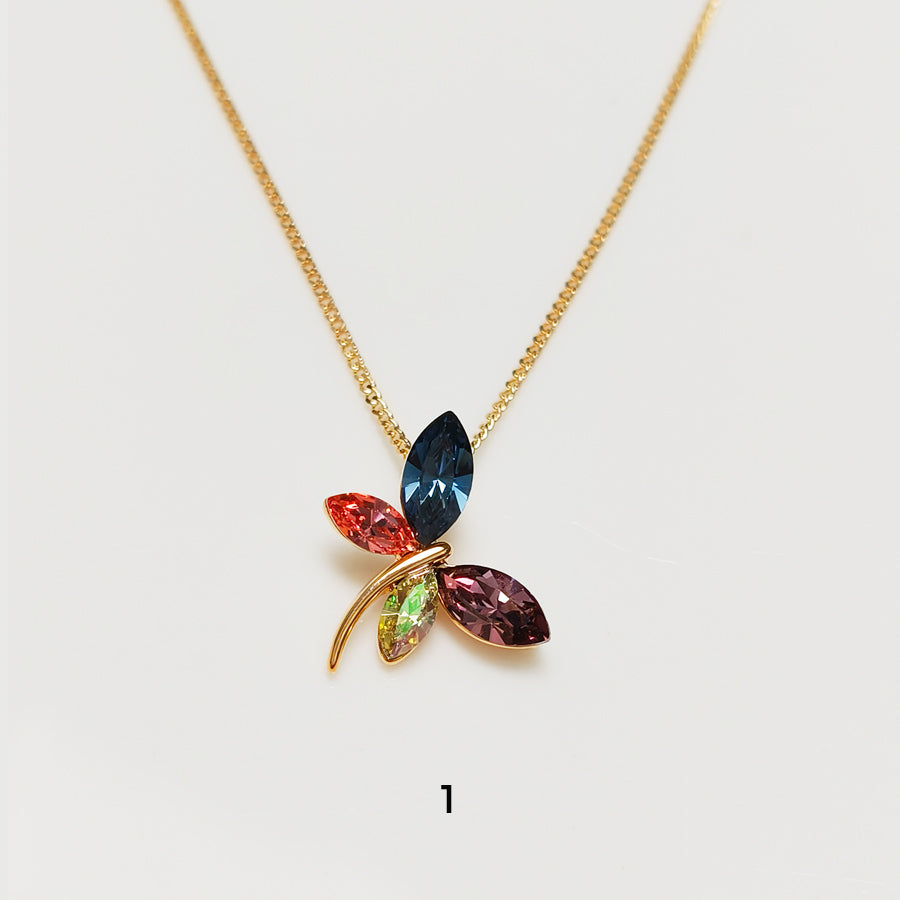 Crystal Dragonfly Necklace