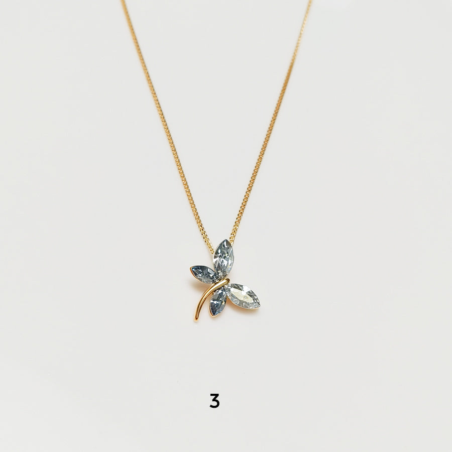 Crystal Dragonfly Necklace