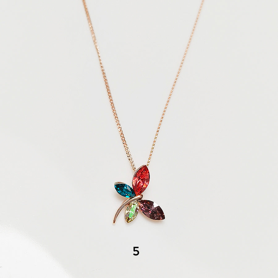 Crystal Dragonfly Necklace