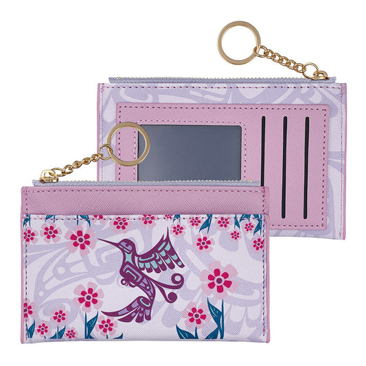 The Top Zip Indigenous Art Multi Wallet - Hummingbird