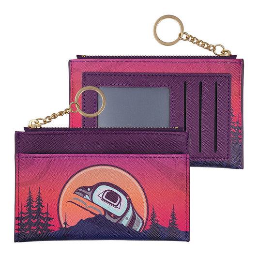 The Top Zip Indigenous Art Multi Wallet - The Light Keeper