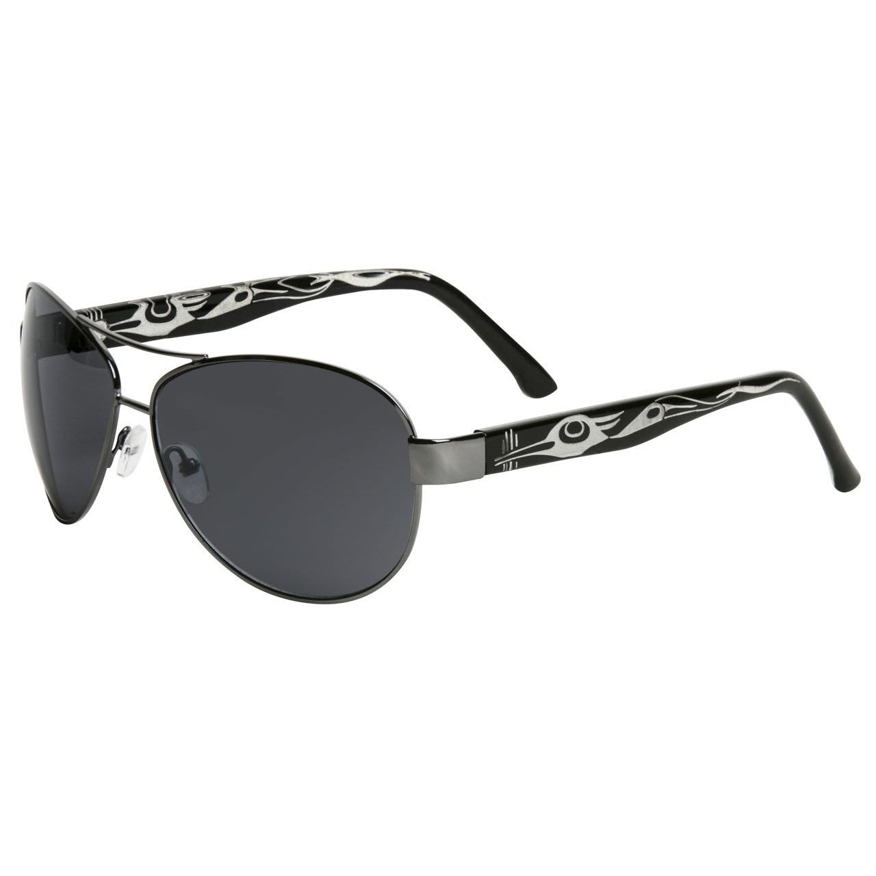 Cameron Sunglasses Heron Design by Corrine Hunt (Gun Metal+Black or Gold+Brown)