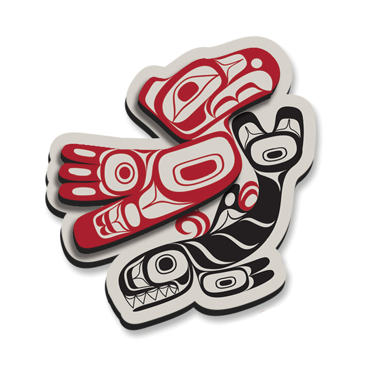 Thunderbird and Orca Art Magnet - Corey Bulpitt