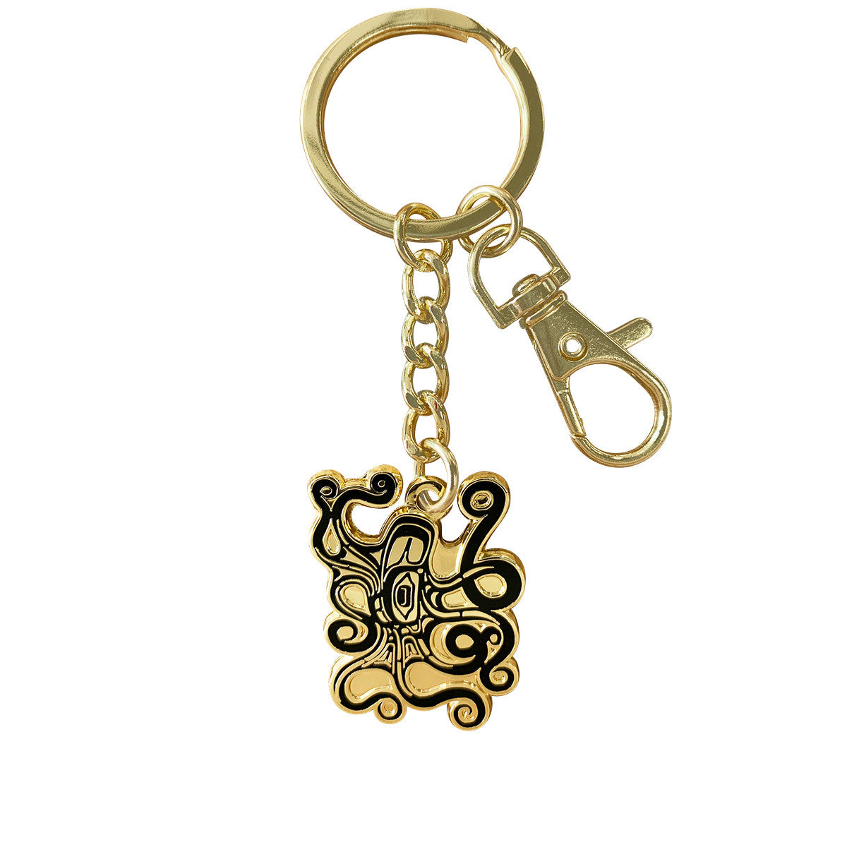 Octopus Enamel Art Keychain - Ernest Swanson