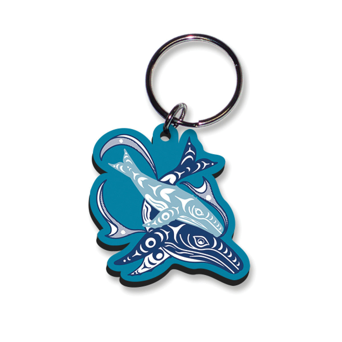 Humpback Whales Art Keychain - Joe Paul
