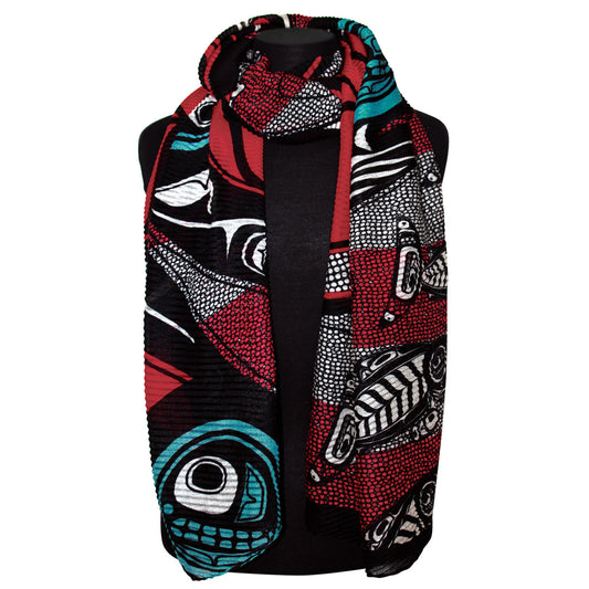 Eco Scarf - Salmon by Kwiaahwah Jones