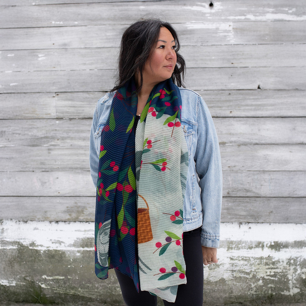 Eco Scarf - Moon by Allan Weir