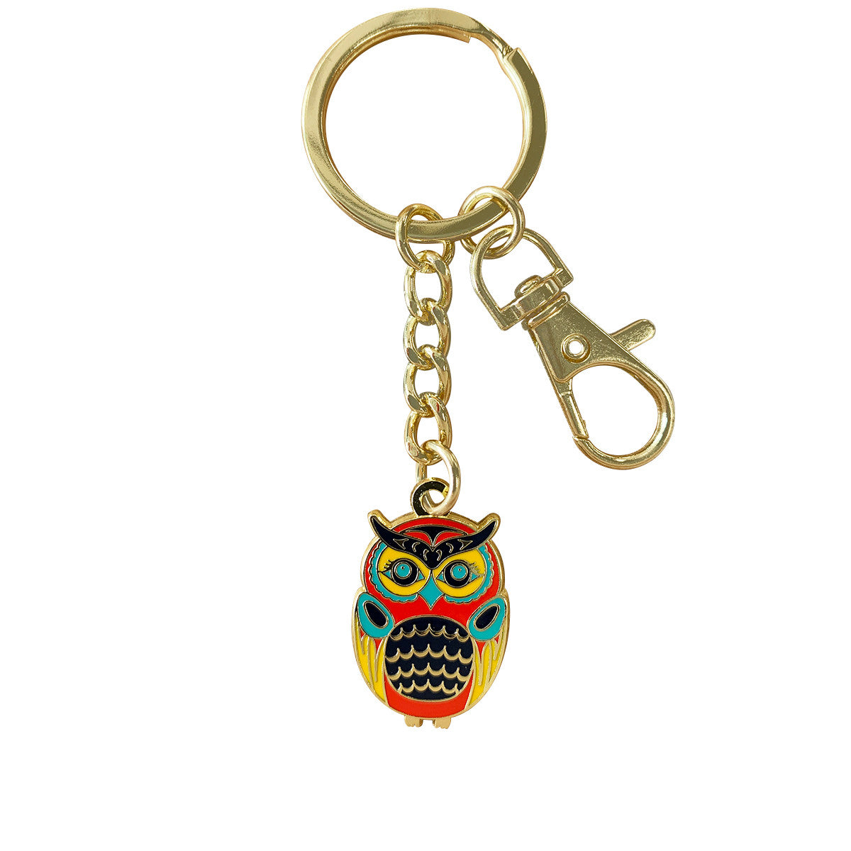 Owl Enamel Art Keychain - Simone Diamond