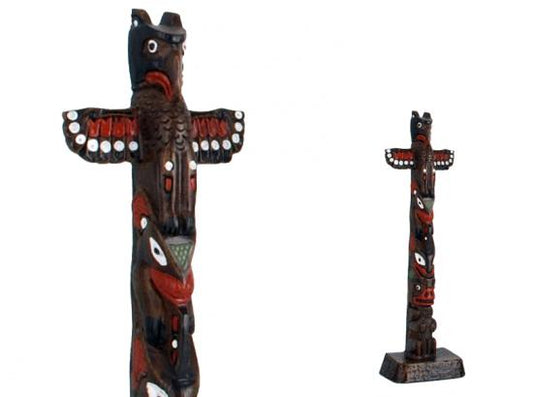 Totem Pole -Thunderbird, Whale and Bear. 8-1/2"