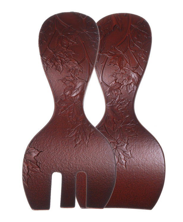 Salad Server Set - Maple Leaves