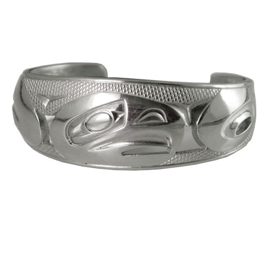 Native Art Silver Eagle Bracelet - Corrine Hunt