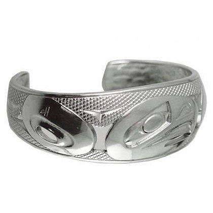 Native Art Silver Eagle Bracelet - Corrine Hunt