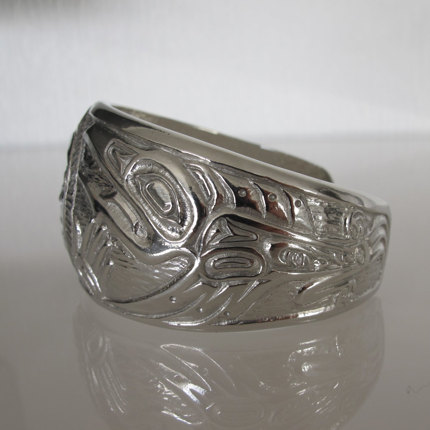 Raven and Sun Silver Bracelet by Bill Helin