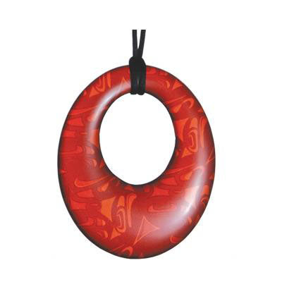 Corrine Hunt Silk Oval Pendant