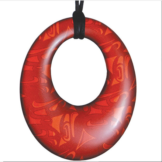 Corrine Hunt Silk Oval Pendant