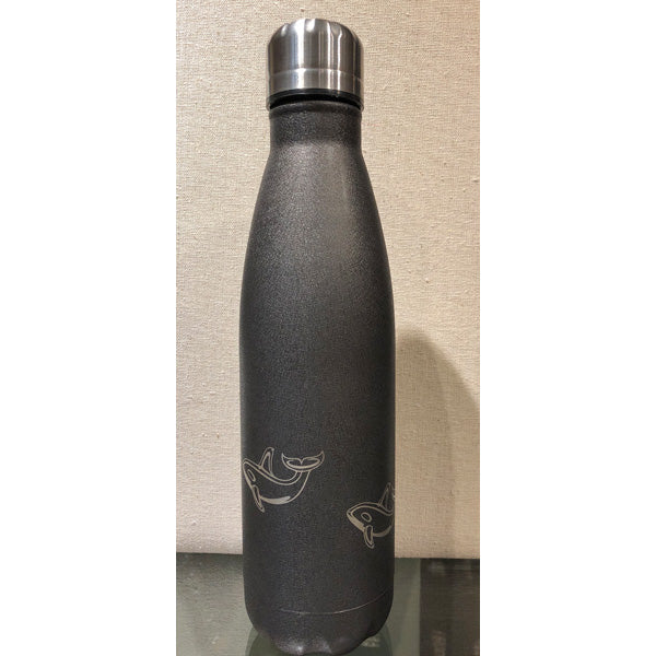 Whale Charcoal Ice Insulated Water Bottle