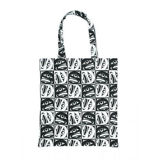 Salmon Cotton Shopping Tote by Klatle-Bhi
