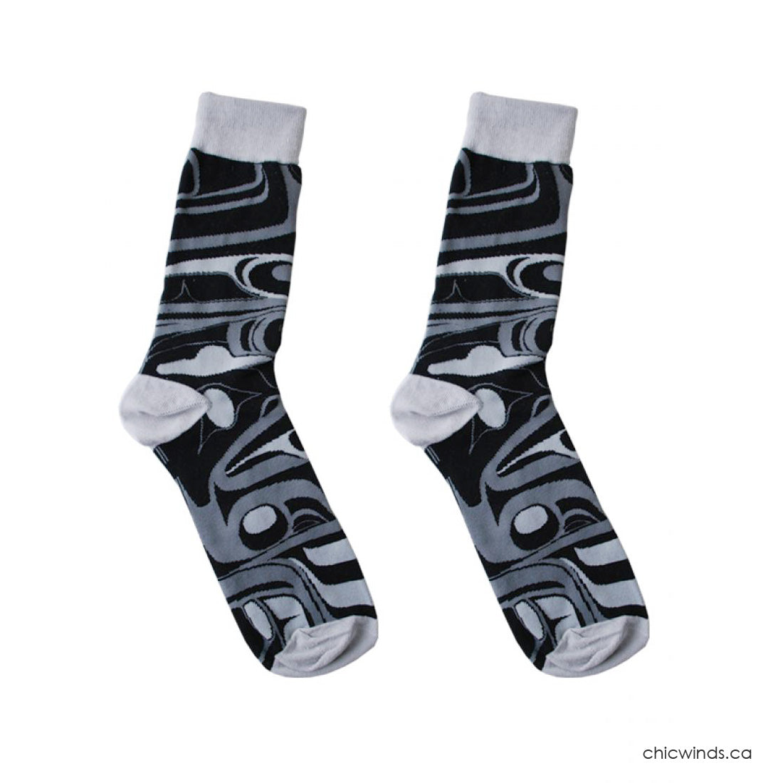 Cotton Socks Frog Box by Bill Helin (Black/Charcoal)