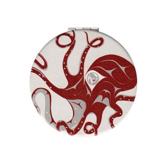 Andrew Williams Octopus Compact Mirror (Red)
