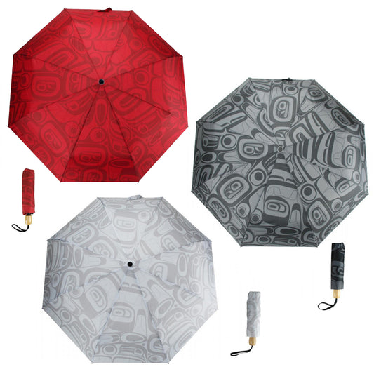 Umbrella with Raven design by Kelly Robinson