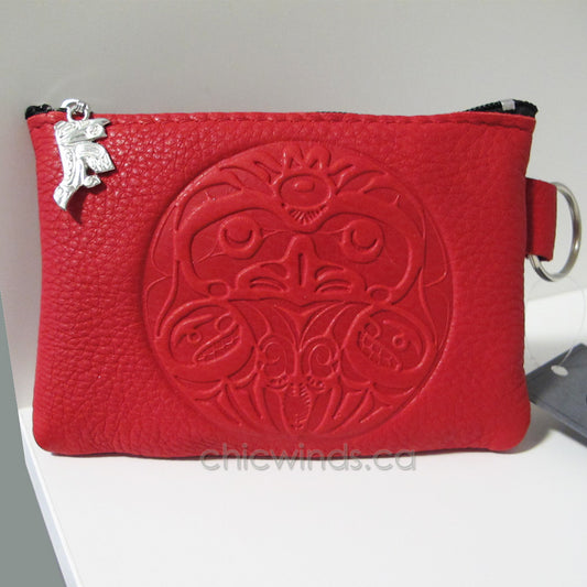 Embossed Deerskin Coin Purse Bill Helin Eagle