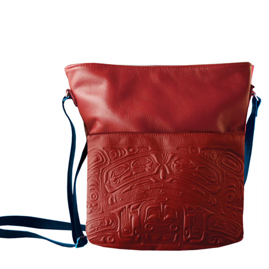 Clifton Fred Bear Box Embossed Leather Bag